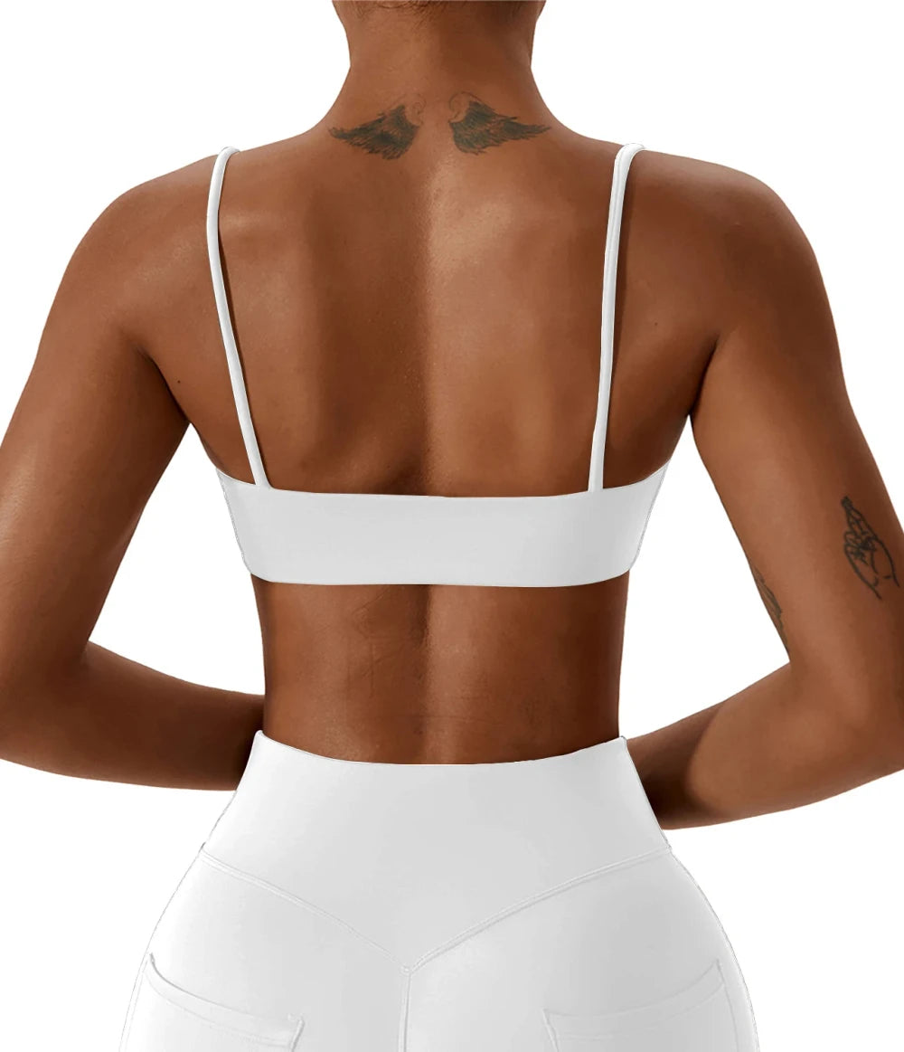 Cross Back Nylon Sports Bra