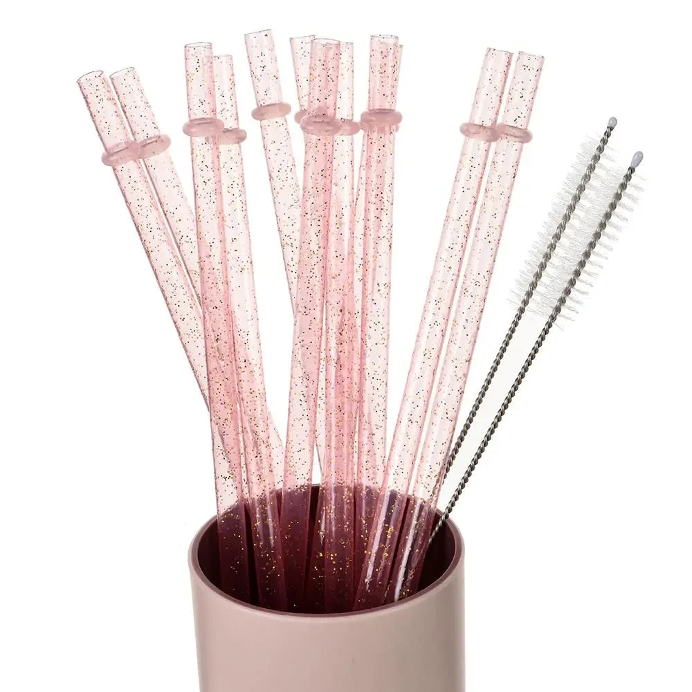 Reusable Glitter Drinking Straws