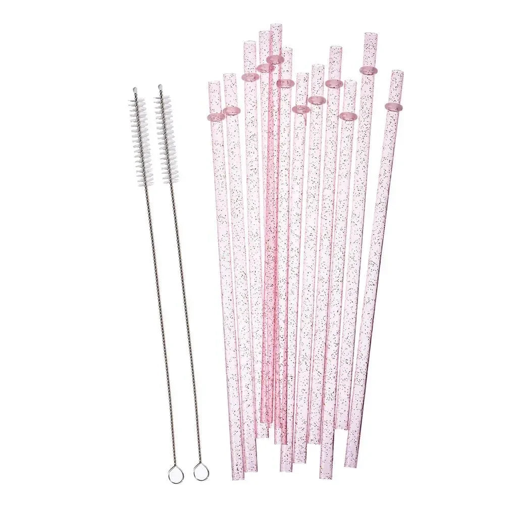 Reusable Glitter Drinking Straws
