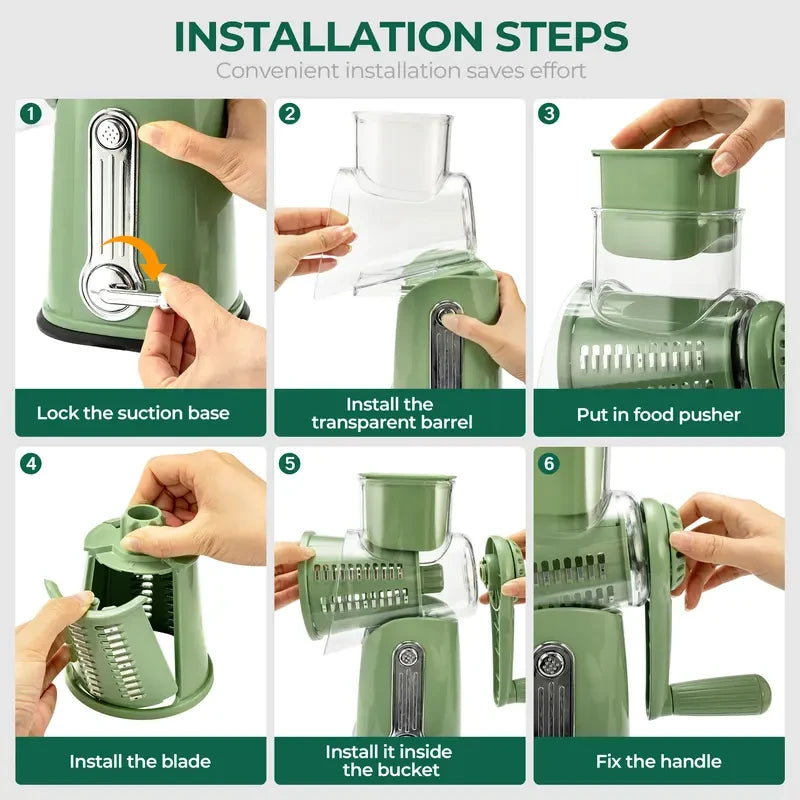Susteas Rotary Cheese Grater