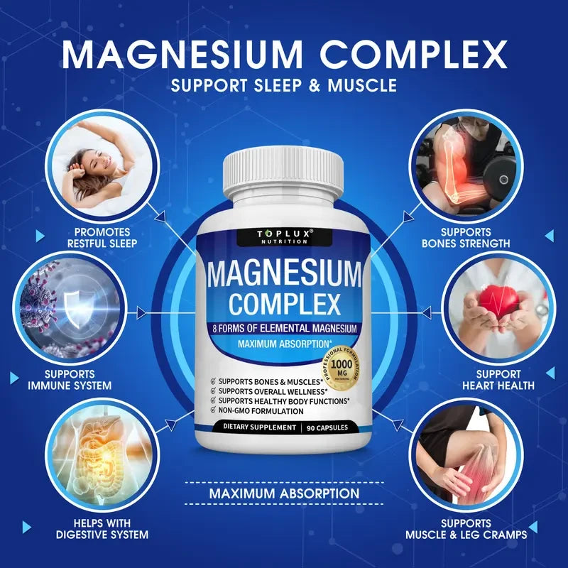 Magnesium Complex Supplement for Better Sleep